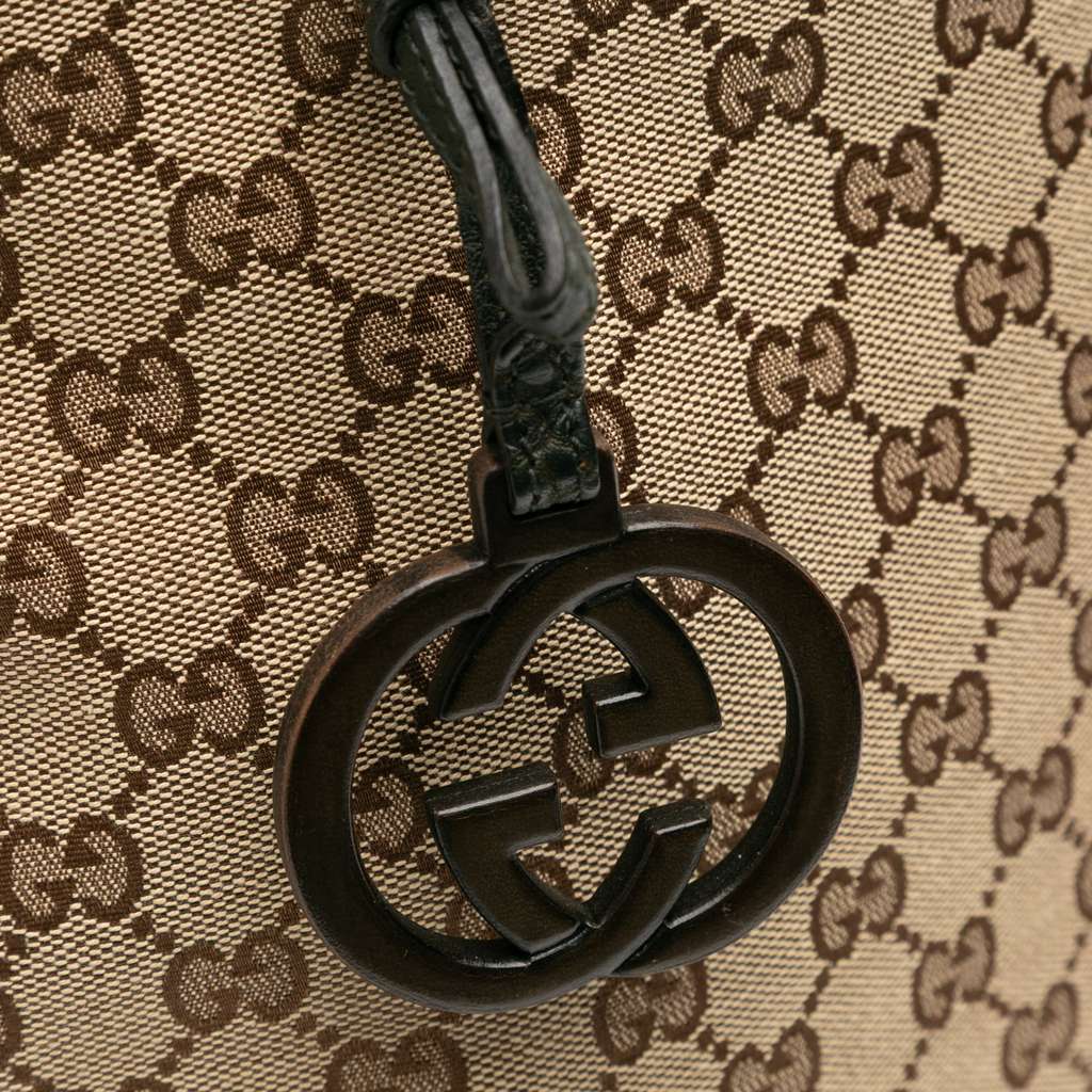 Gucci Large GG Canvas GG Charm Tote - Image 10