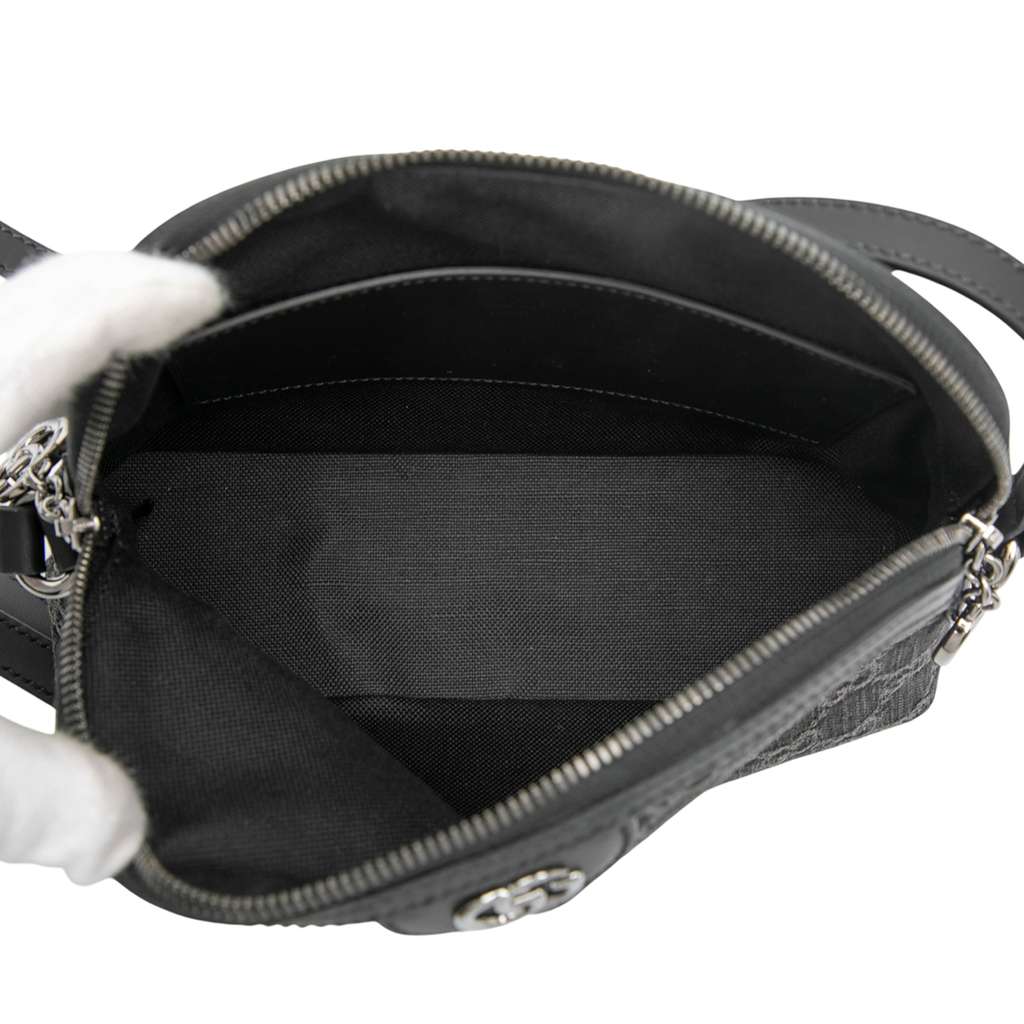 Gucci Small GG Denim Ophidia Dome Crossbody - 4