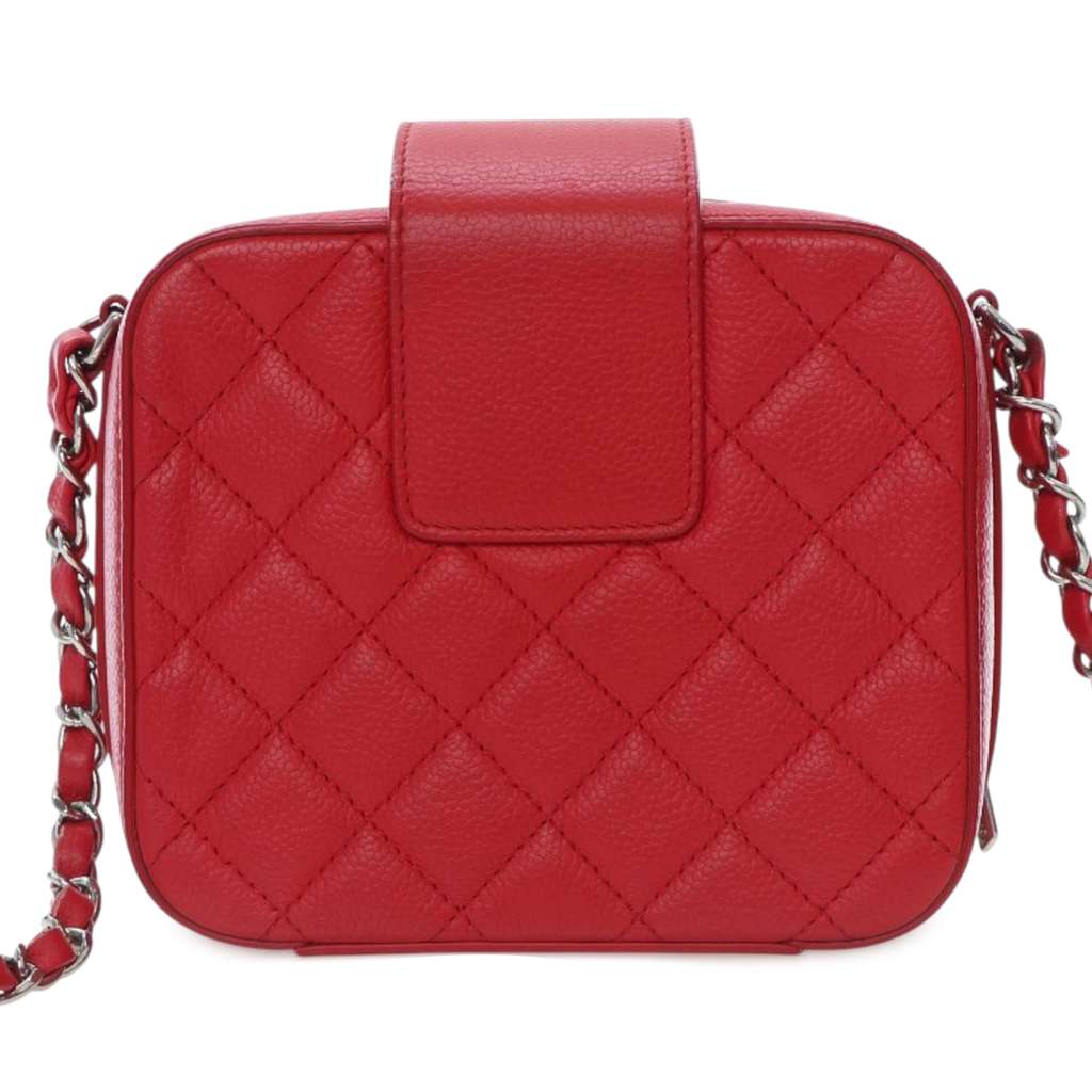 Chanel Mini Quilted Caviar CC Box Camera Bag - Image 6
