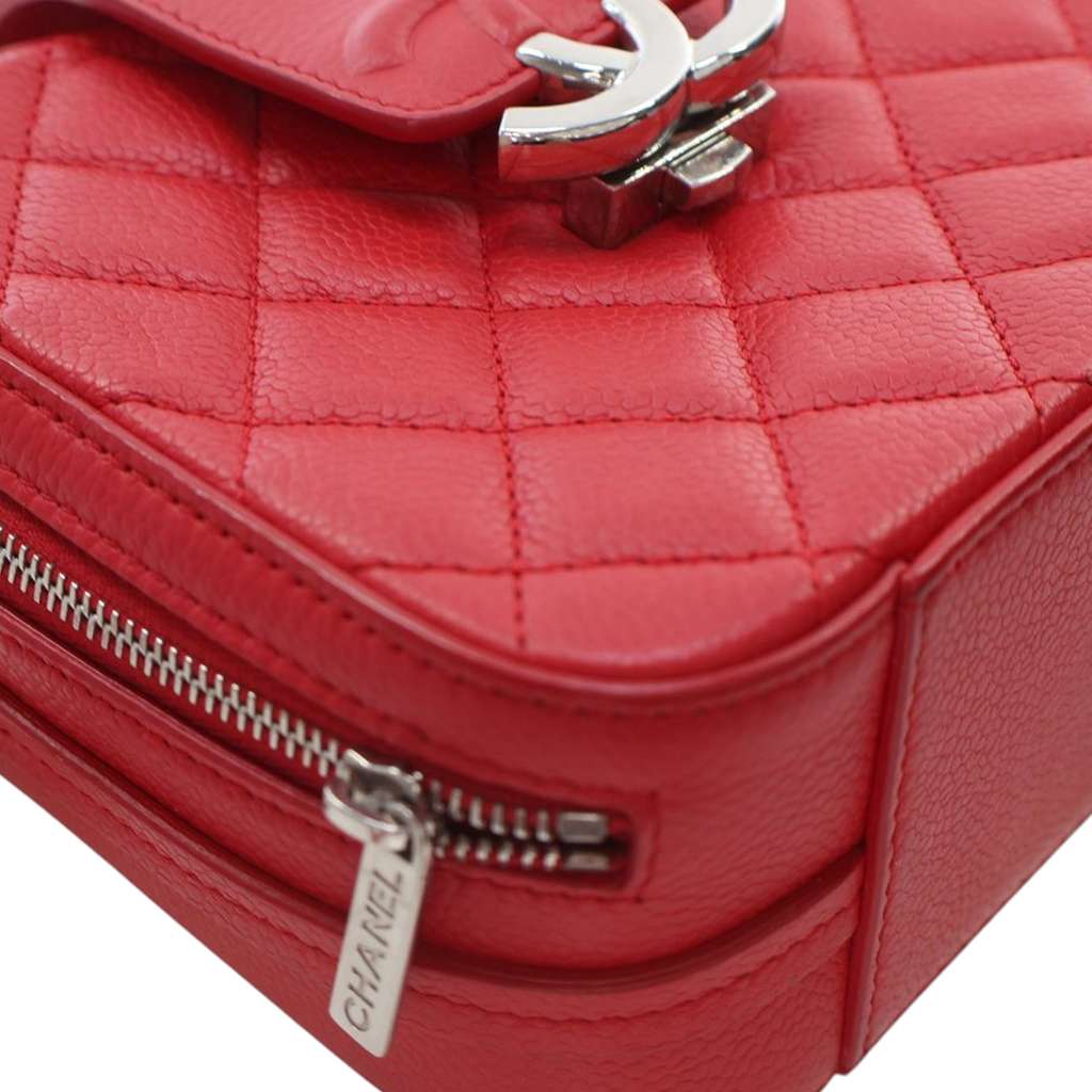 Chanel Mini Quilted Caviar CC Box Camera Bag - Image 11
