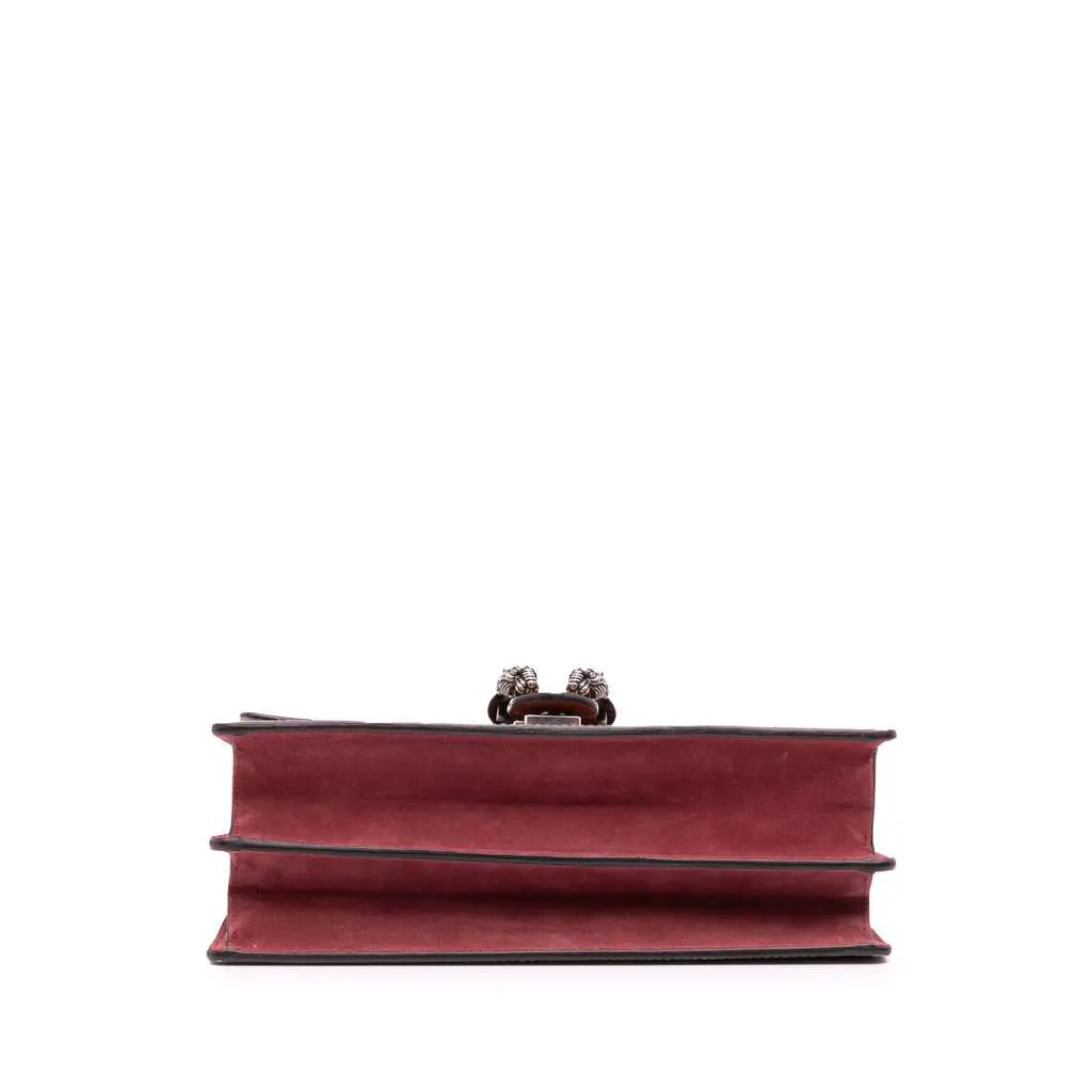Gucci Medium GG Supreme Blooms Dionysus Shoulder Bag Brown Canvas Good - Inside View