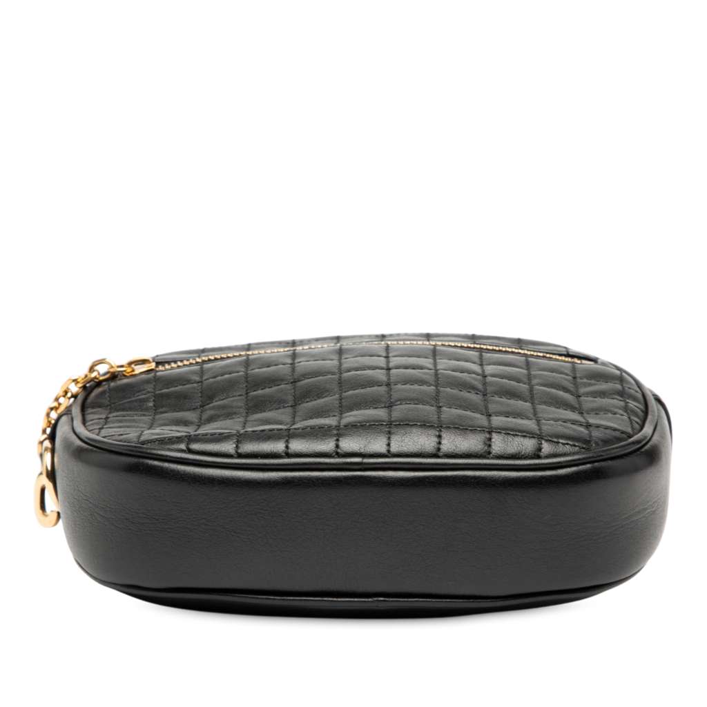 Celine Small Quilted Calfskin C Charm Crossbody - Image 6