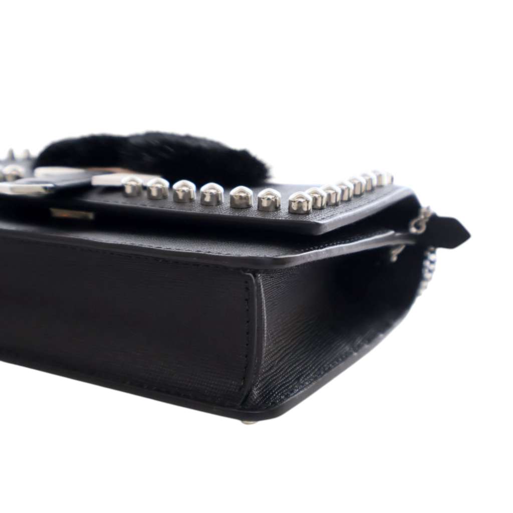 Fendi Studded Leather Karlito Wallet on Chain - Image 14