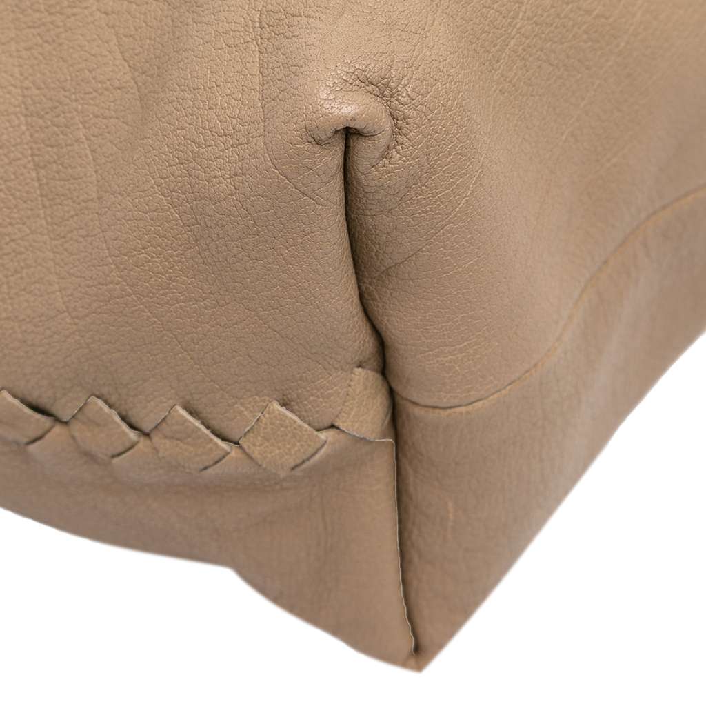 Bottega Veneta Intrecciato Trimmed Bicolor Nappa Tote - Image 10