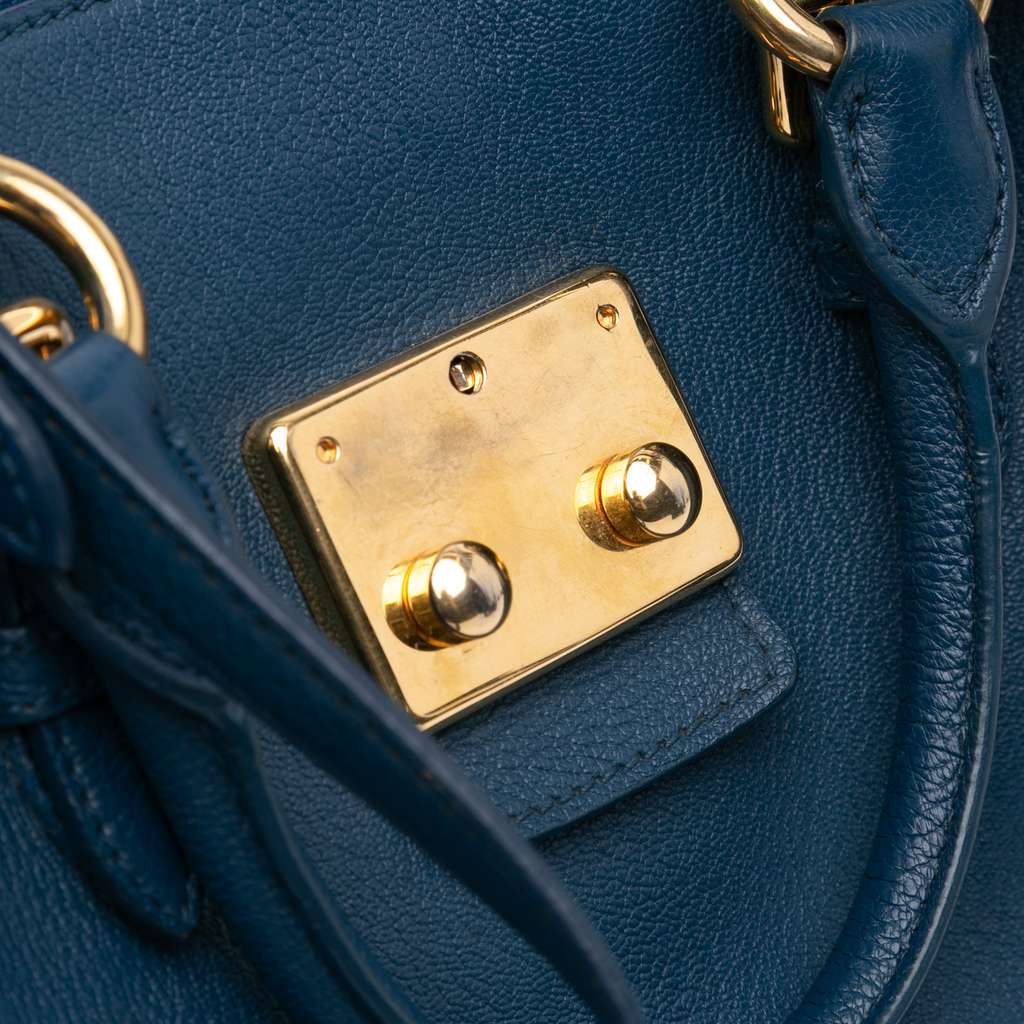 Miu Miu Goatskin Madras Satchel - Detail 2