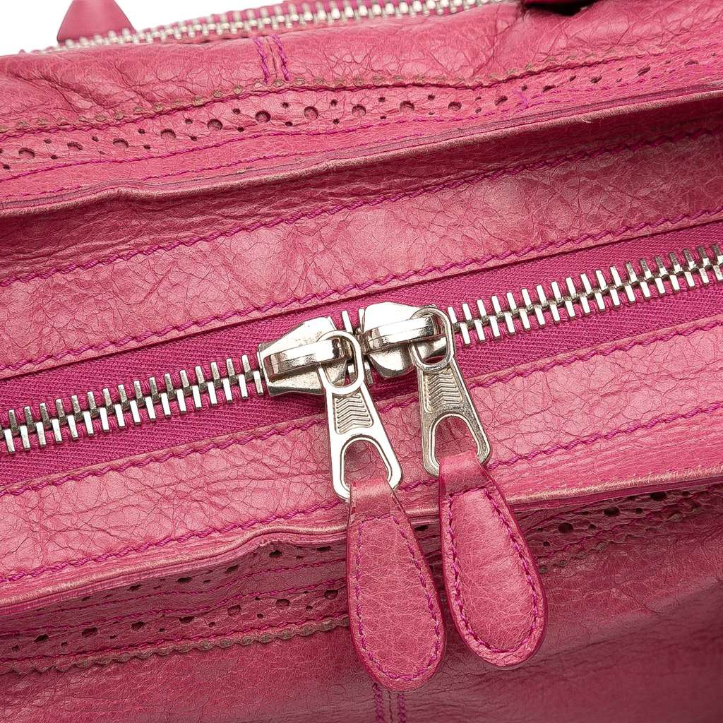 Balenciaga Lambskin Motocross Giant Brogues Part Time Satchel - Detail 2