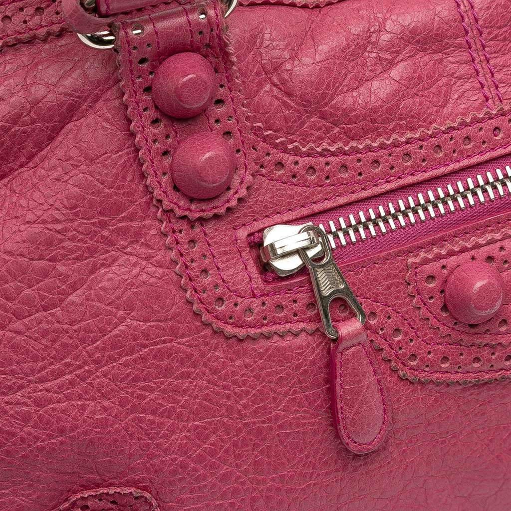 Balenciaga Lambskin Motocross Giant Brogues Part Time Satchel - Image 10