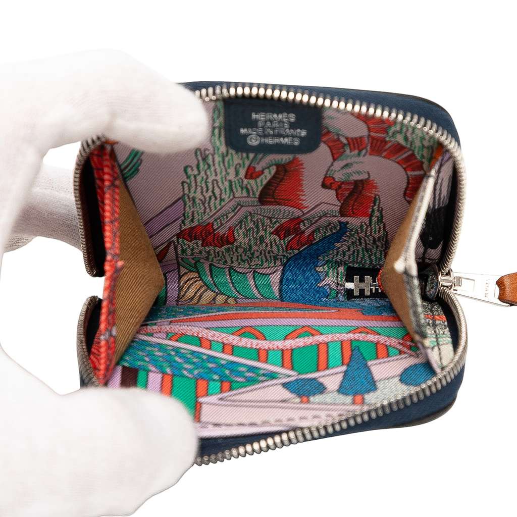 Hermès Evercolor Silk in Compact Coin Purse - 4