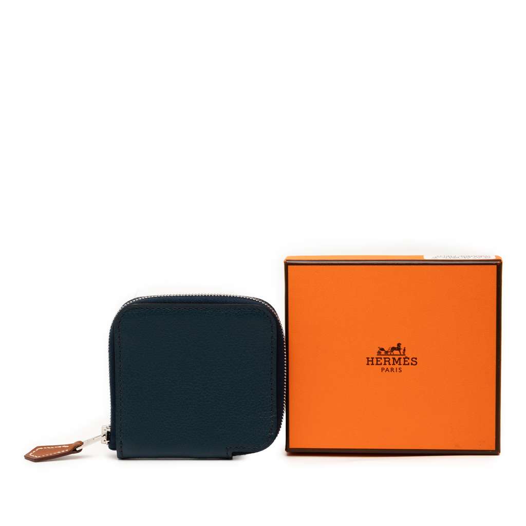 Hermès Evercolor Silk in Compact Coin Purse - Image 10