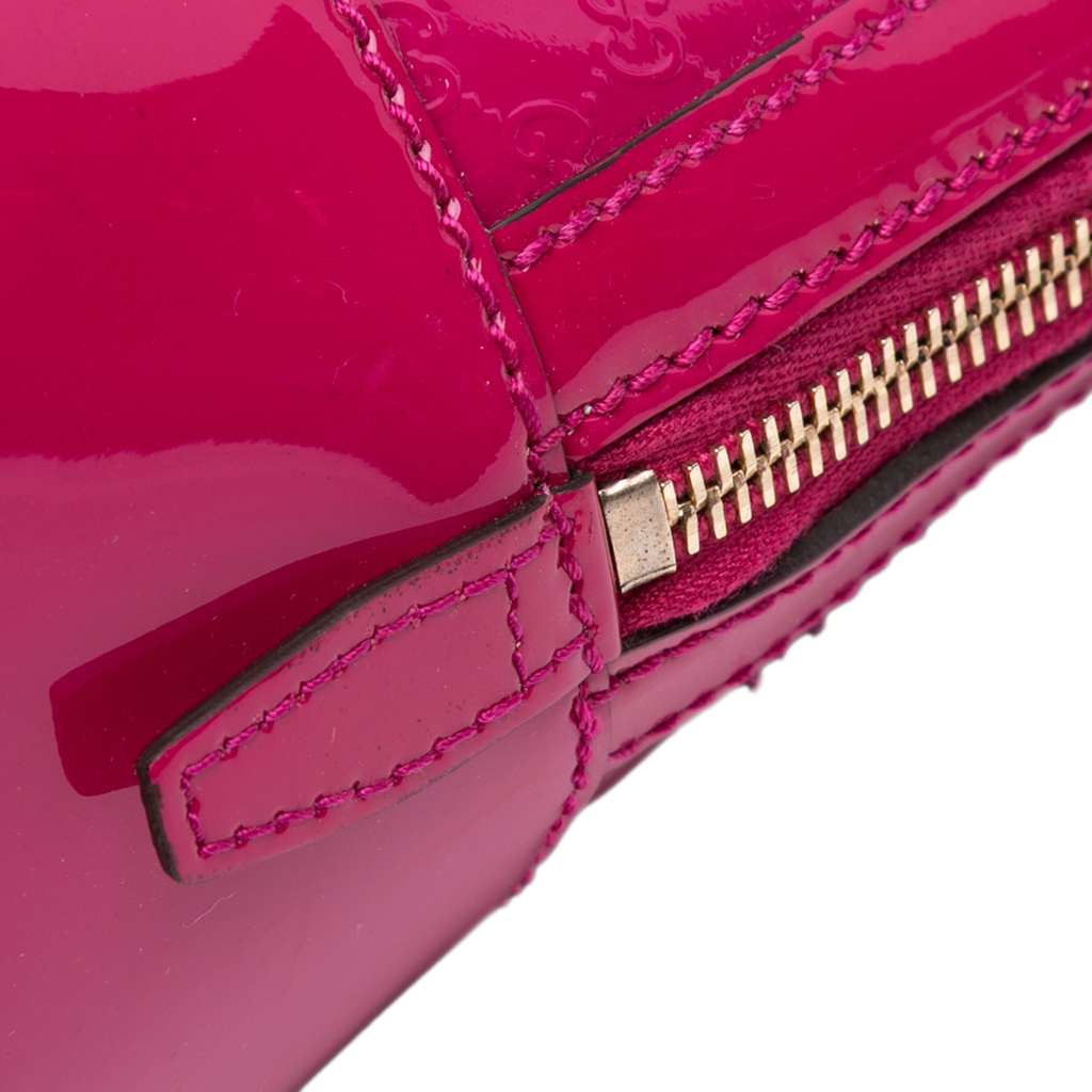 Gucci Medium Microguccissima Patent Nice Dome Satchel - Image 14
