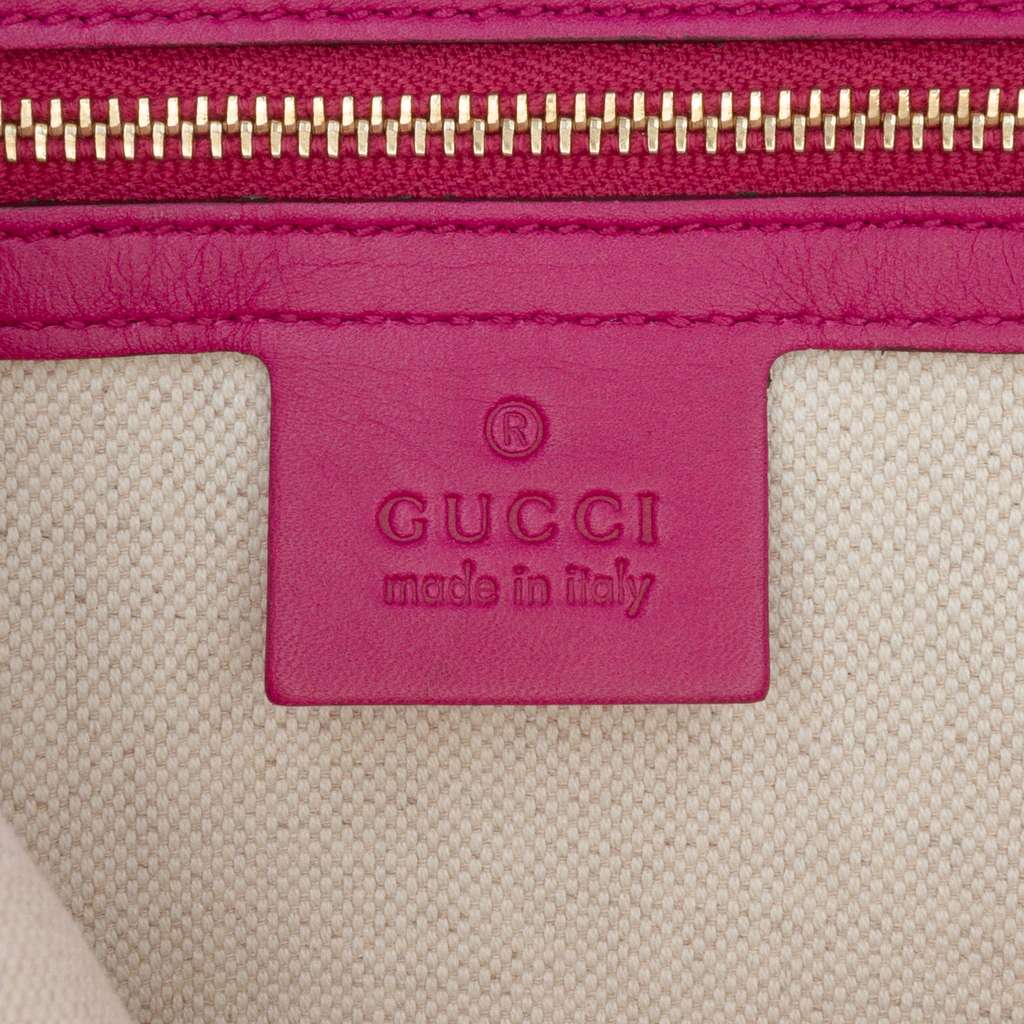 Gucci Medium Microguccissima Patent Nice Dome Satchel - Side view