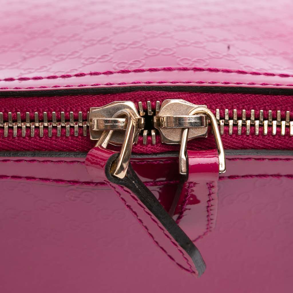 Gucci Medium Microguccissima Patent Nice Dome Satchel - Detail 2