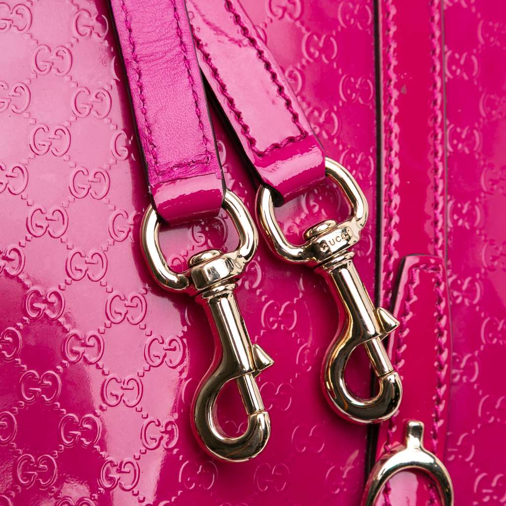 Gucci Medium Microguccissima Patent Nice Dome Satchel - Image 10