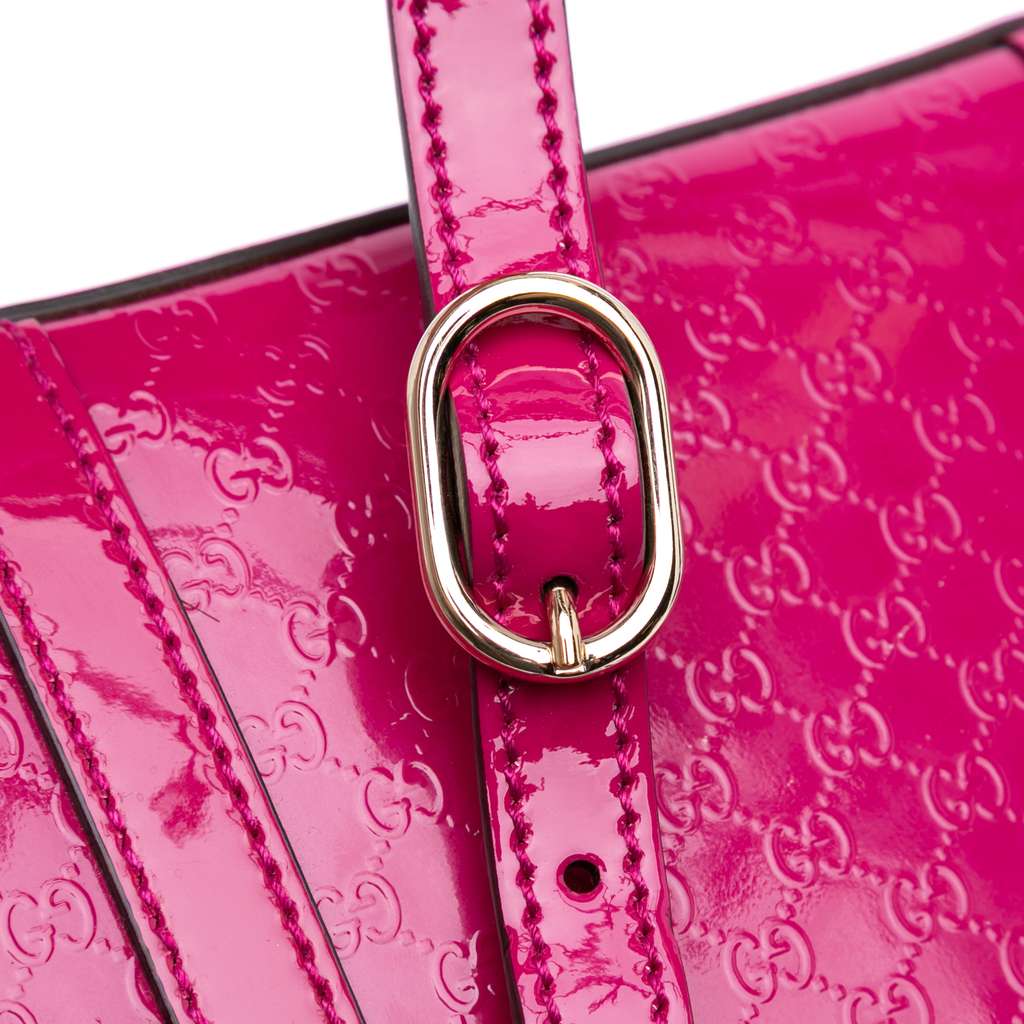 Gucci Medium Microguccissima Patent Nice Dome Satchel - Image 12