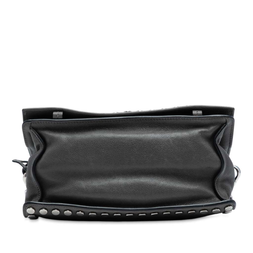 Prada Glace Calfskin Studded Etiquette Flap - Image 6