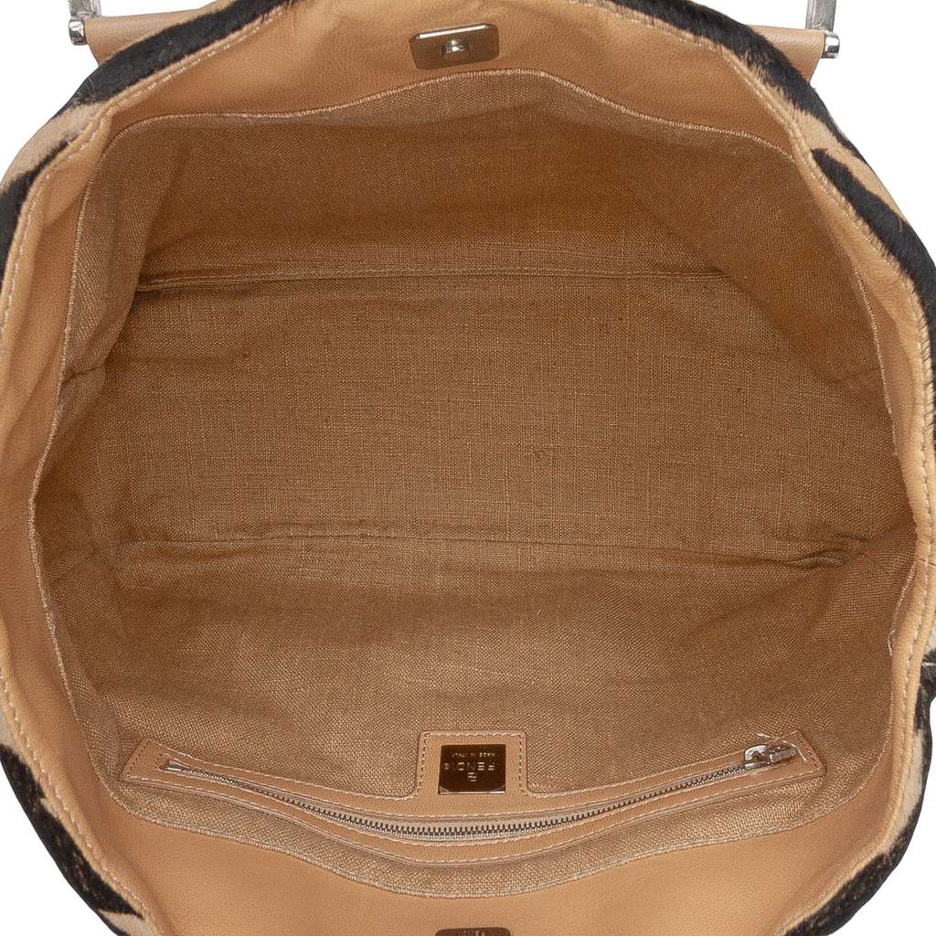 Fendi Zebra Print Pony Hair Twins Tote - 4