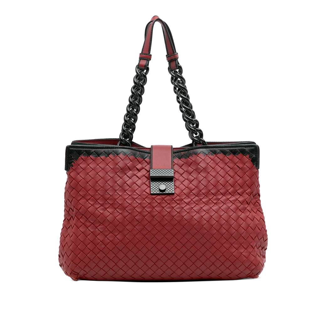 Bottega Veneta Nappa Intrecciato Karung Glass Tote