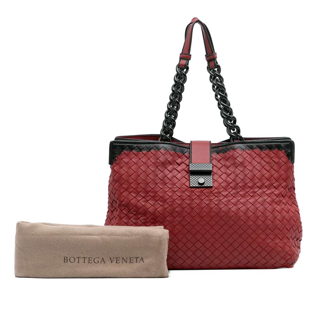 Bottega Veneta Nappa Intrecciato Karung Glass Tote - Image 15