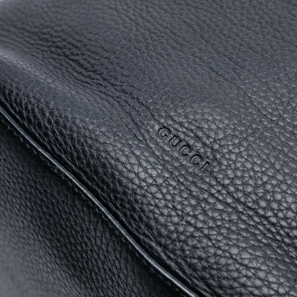 Gucci Pebbled Calfskin Miss Bamboo Tassel Bucket Bag - Detail 1