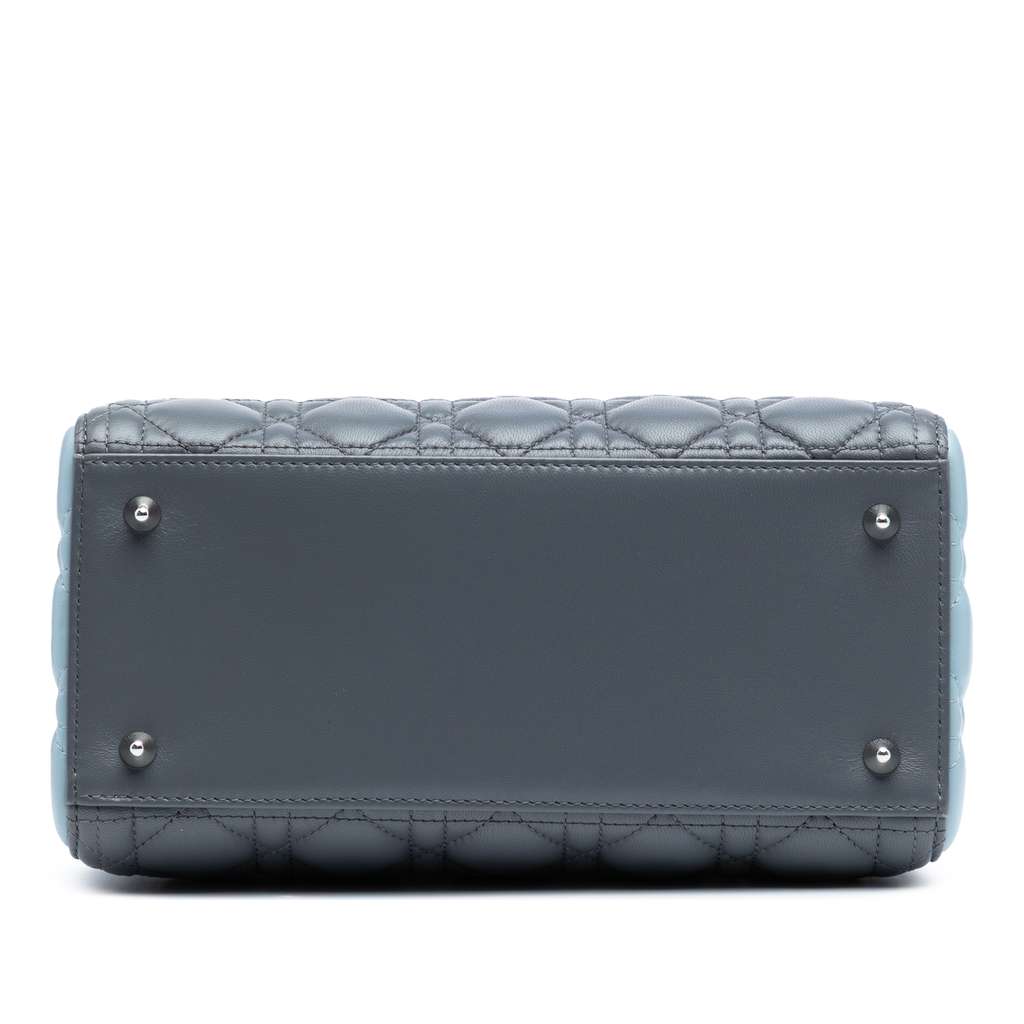 Dior Medium Tricolor Lambskin Cannage Lady Dior - Image 6