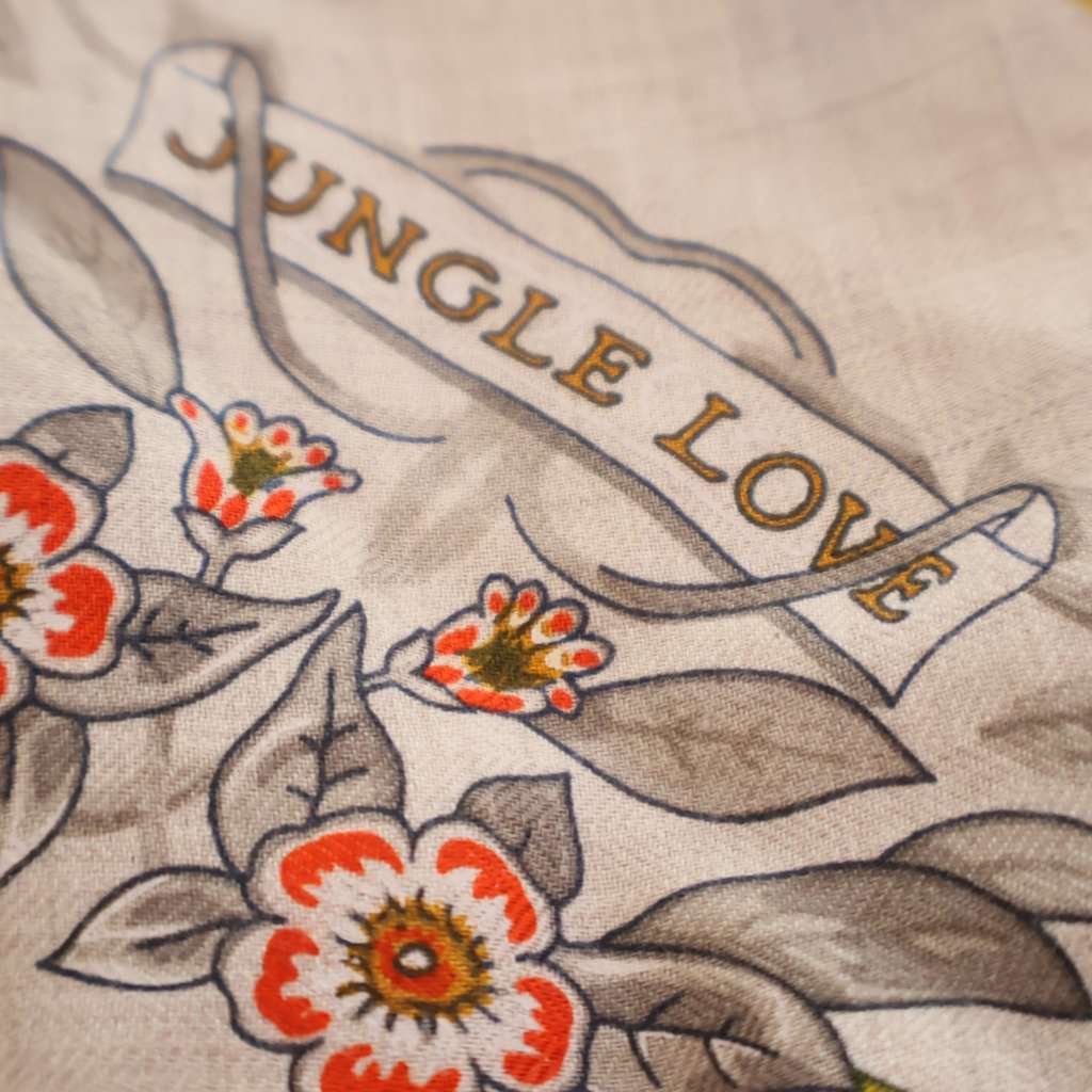 Hermès Jungle Love Cashmere Silk Triangle Scarf - Image 10