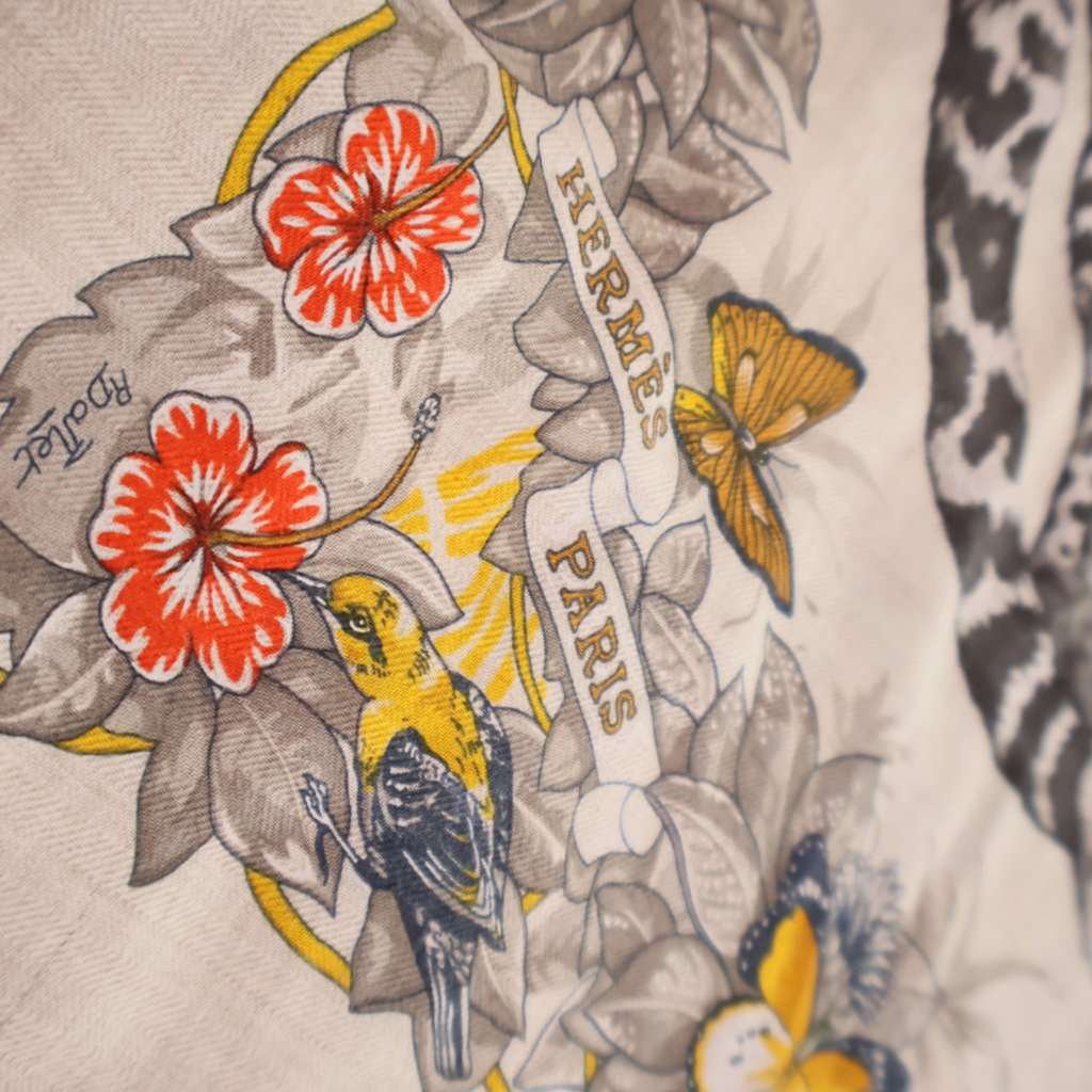 Hermès Jungle Love Cashmere Silk Triangle Scarf - Image 11