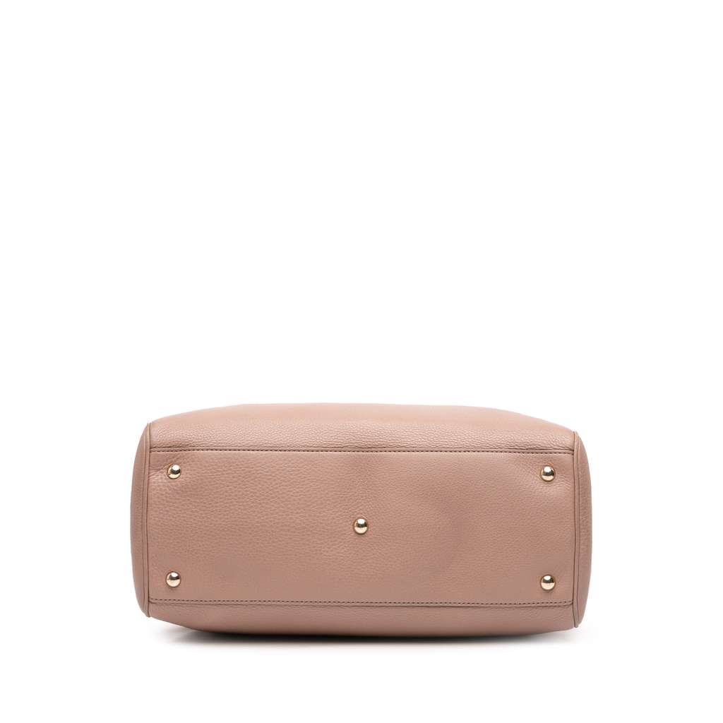 Gucci Medium Calfskin Bamboo Shopper Satchel - Image 6