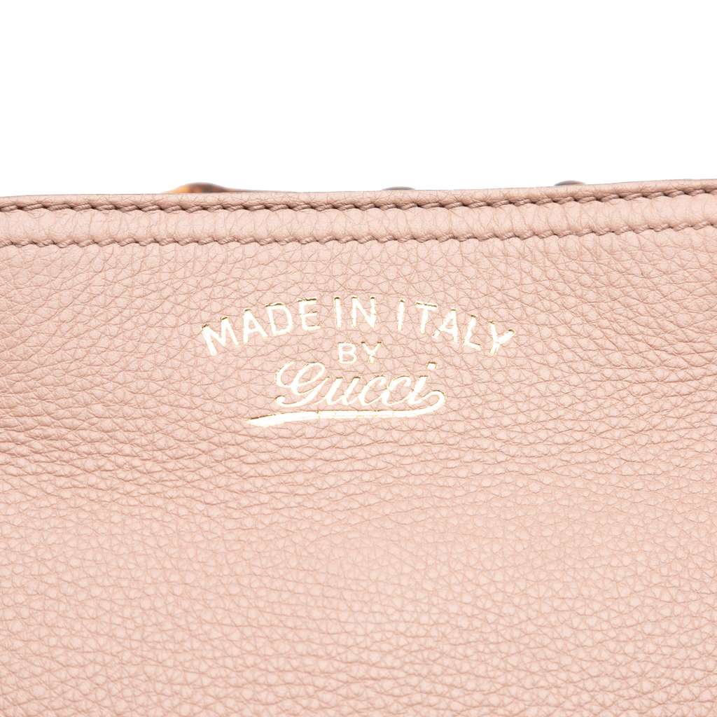 Gucci Medium Calfskin Bamboo Shopper Satchel - Detail 2