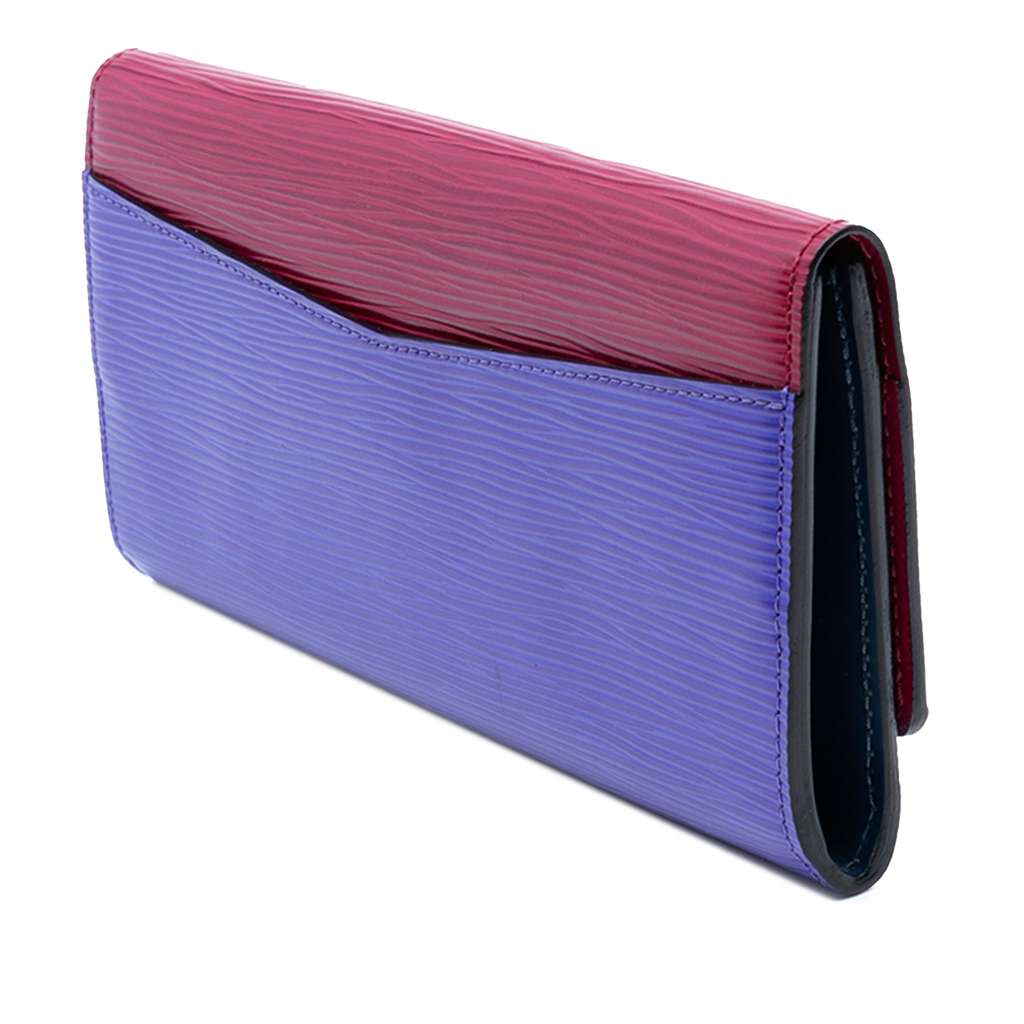 Louis Vuitton Tricolor Epi Flore Long Wallet - Back view