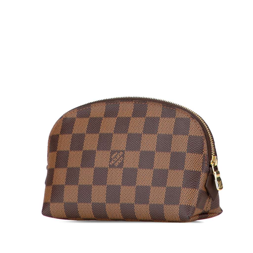 Louis Vuitton Damier Ebene Cosmetic Pouch - Back view