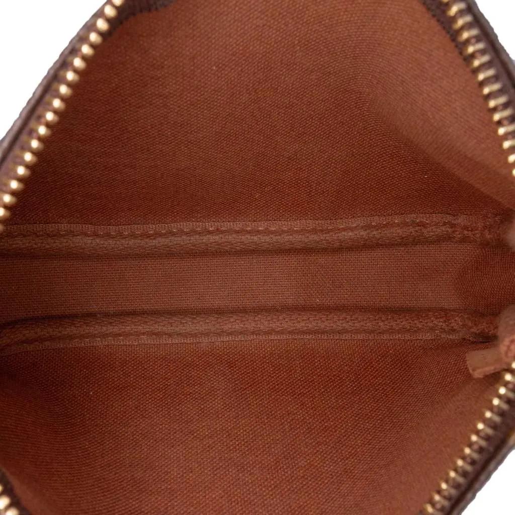 Louis Vuitton Monogram Mini Pochette Accessoires Brown Good - Model View