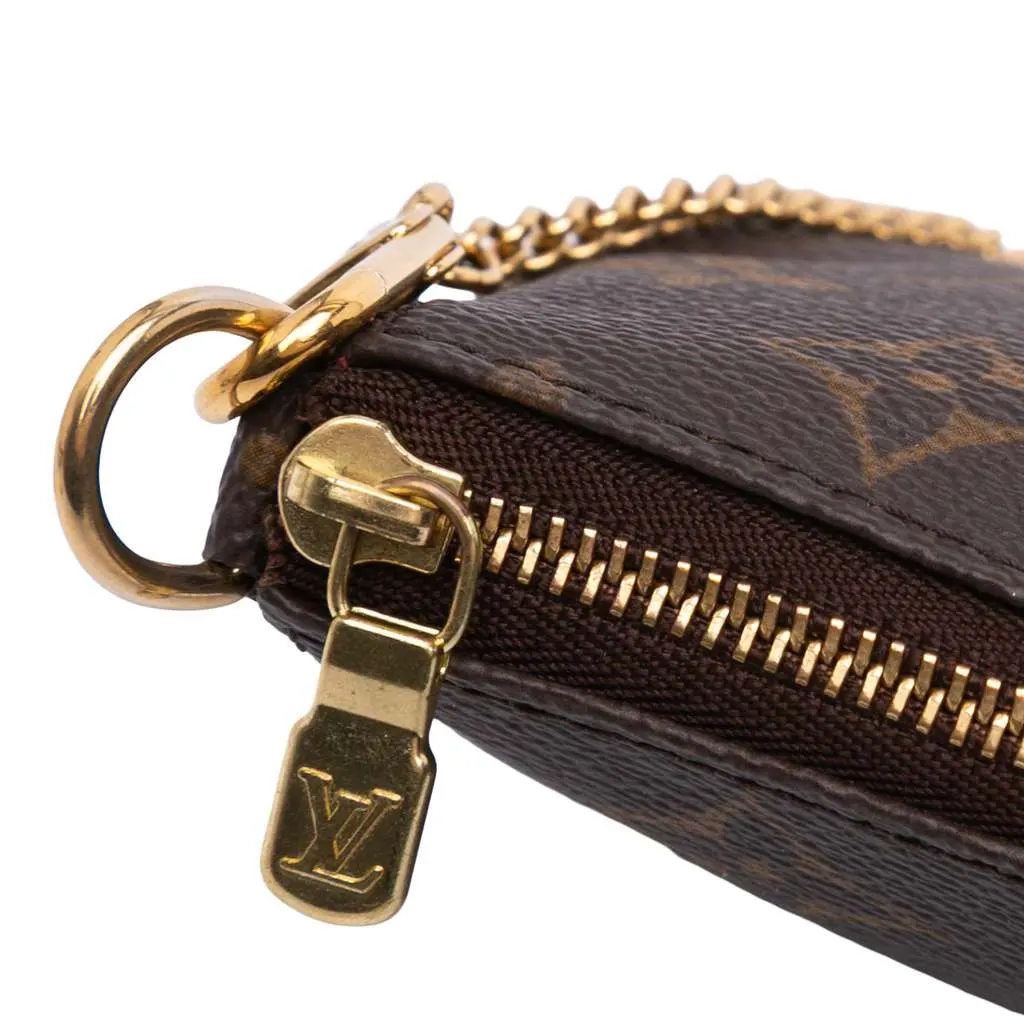 Louis Vuitton Monogram Mini Pochette Accessoires Brown Good - Box View