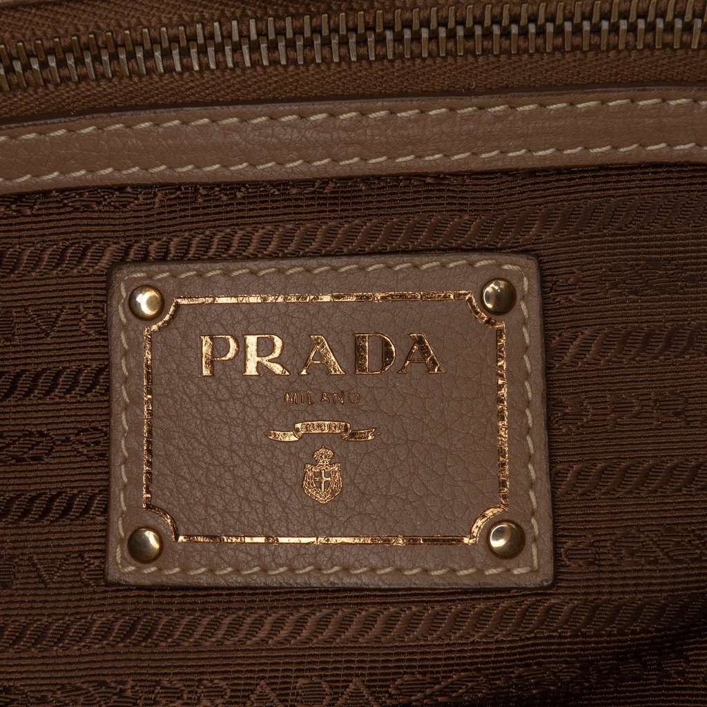 Prada Cervo Open Convertible Tote - Side view