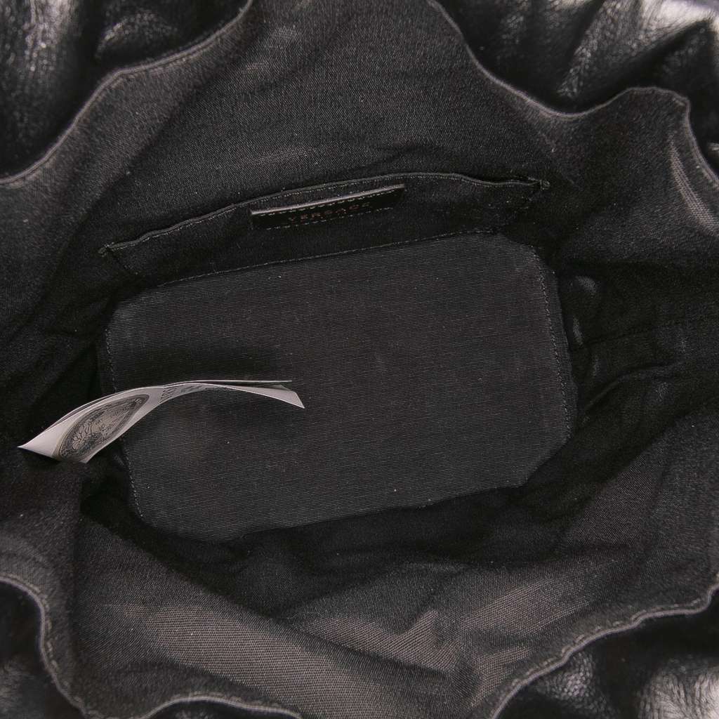 Versace Quilted Calfskin La Medusa Drawstring Bucket Bag - 4