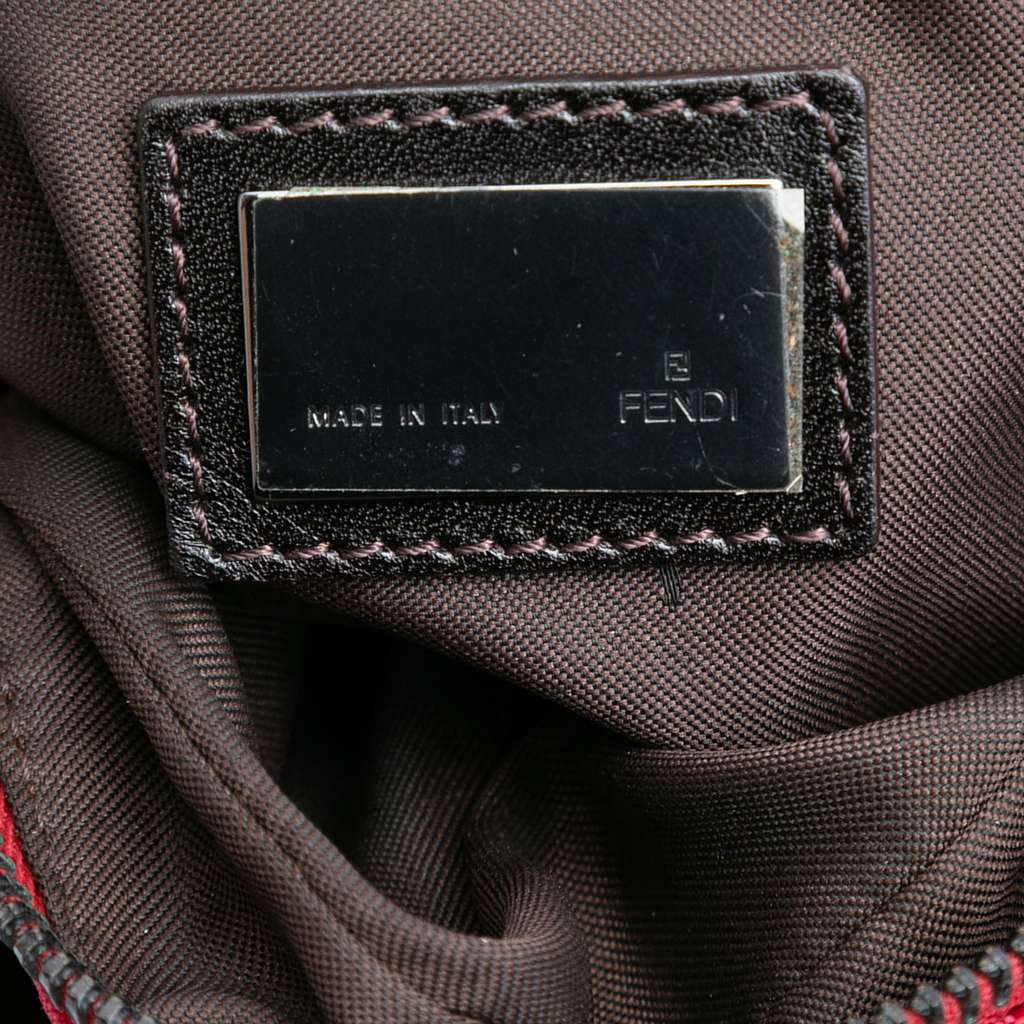 Fendi Zucchino Canvas Oyster Hobo - Side view