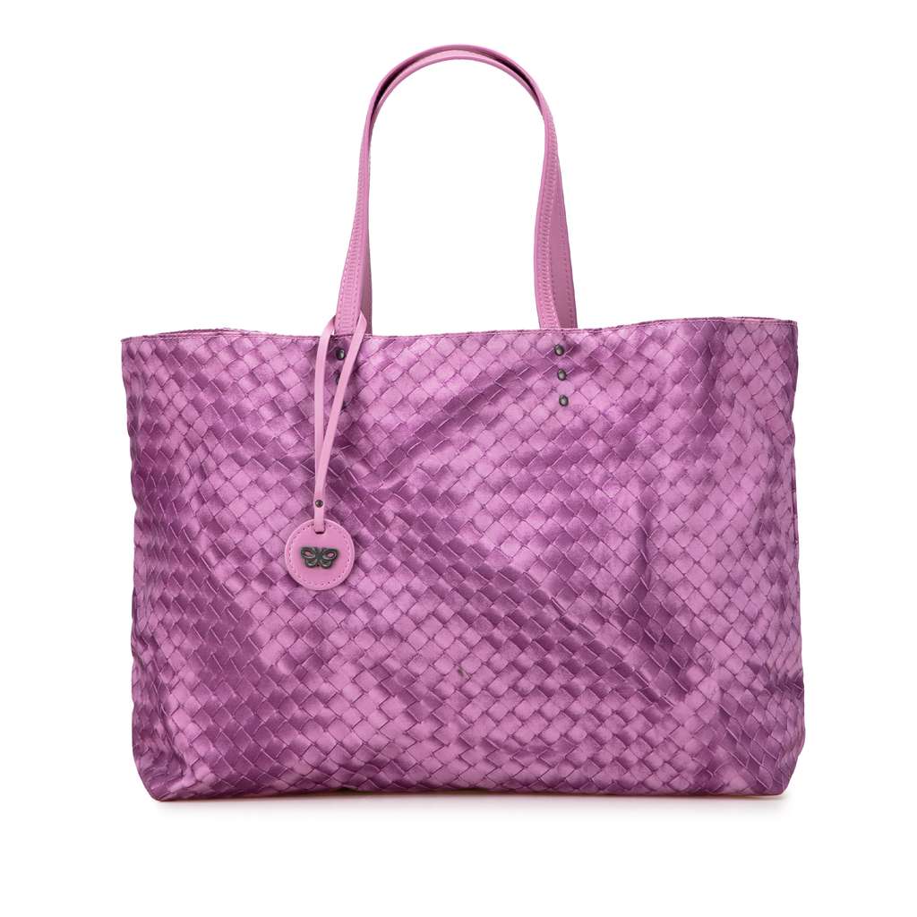 Bottega Veneta Nylon Intrecciolusion Tote