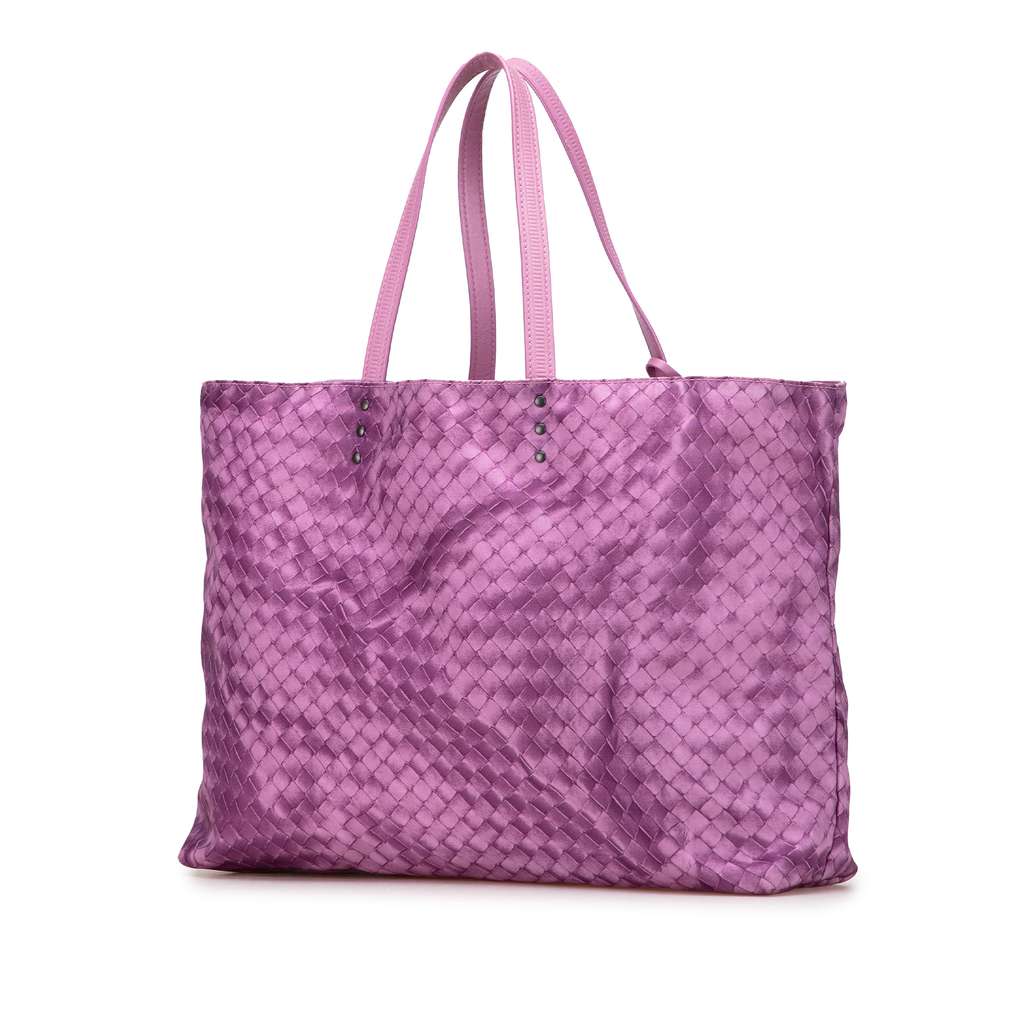 Bottega Veneta Nylon Intrecciolusion Tote - Back view