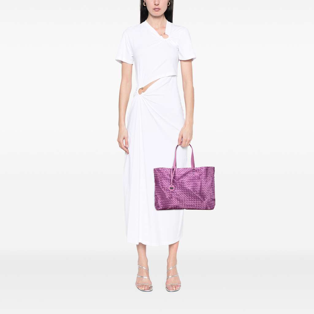 Bottega Veneta Nylon Intrecciolusion Tote - Image 12