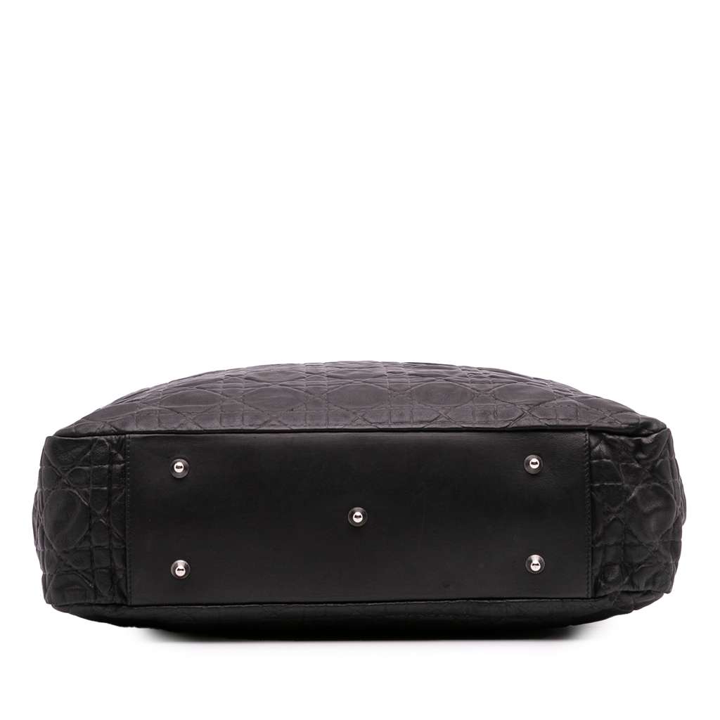 Dior Large Lambskin Cannage Lady Dior Soft Shopping Tote - 3