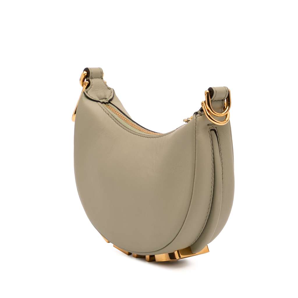 Fendi Nano Leather Fendigraphy Hobo - Back view