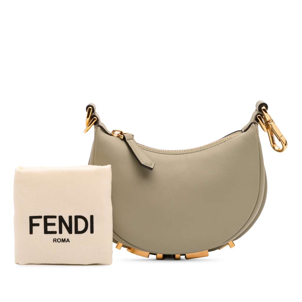 Fendi Nano Leather Fendigraphy Hobo - Image 14