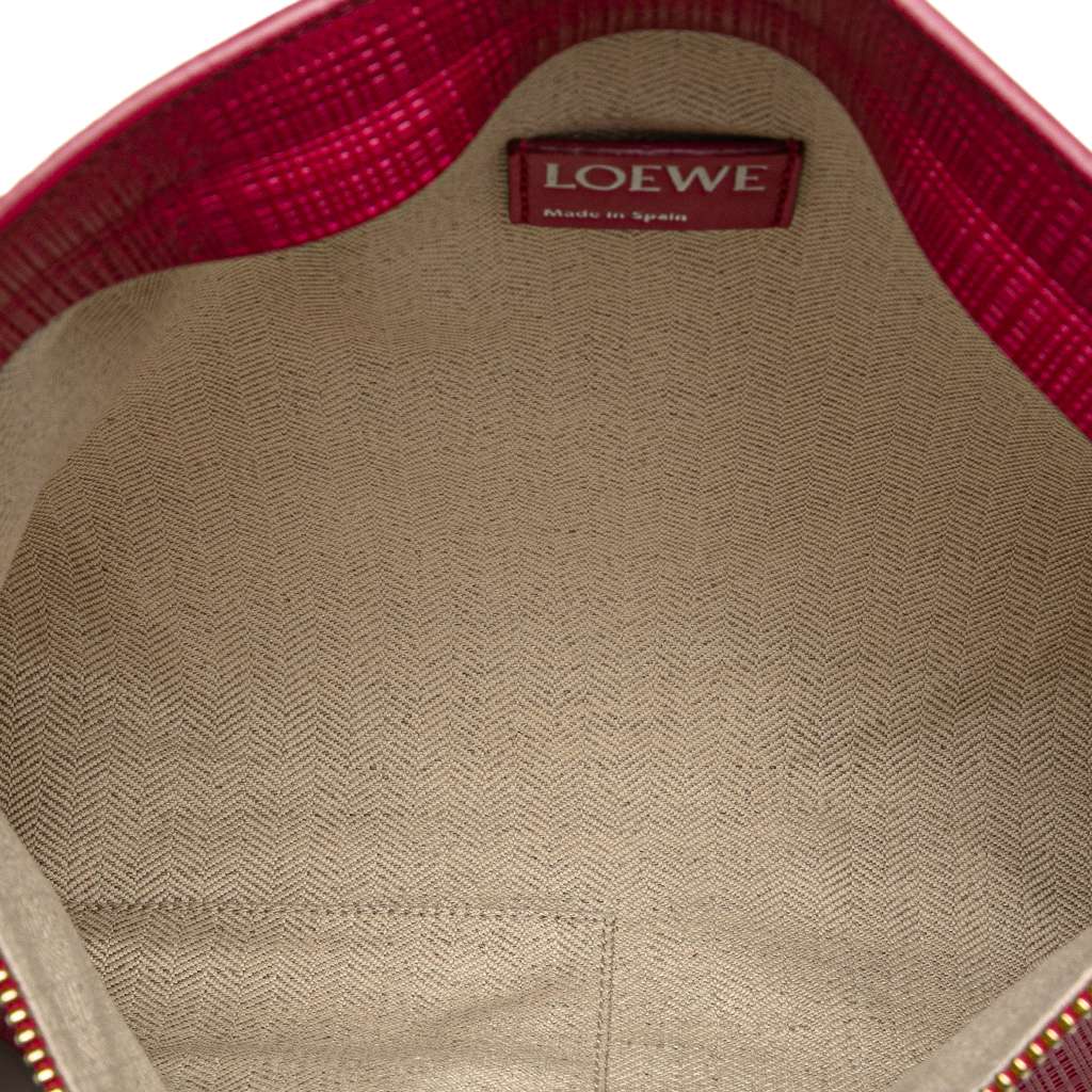 Loewe Large Linen Embossed Patent Anagram Repeat T Pouch - 4