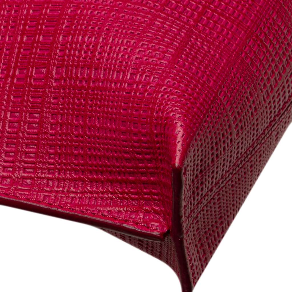 Loewe Large Linen Embossed Patent Anagram Repeat T Pouch - Image 11