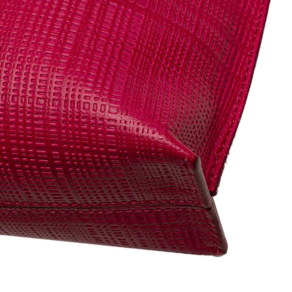 Loewe Large Linen Embossed Patent Anagram Repeat T Pouch - Image 12