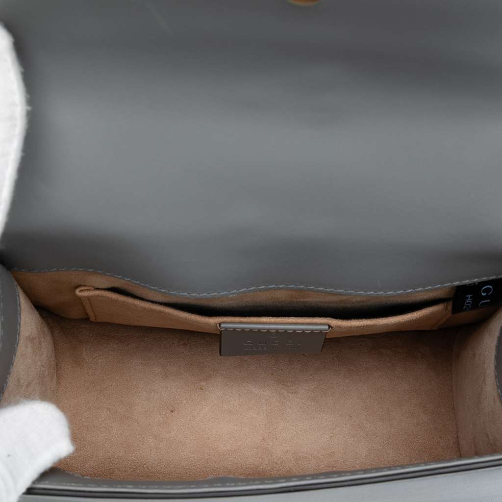 Gucci Mini Leather Web Sylvie Chain Crossbody - 4