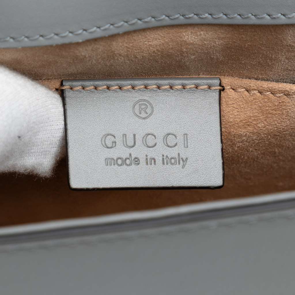 Gucci Mini Leather Web Sylvie Chain Crossbody - Side view