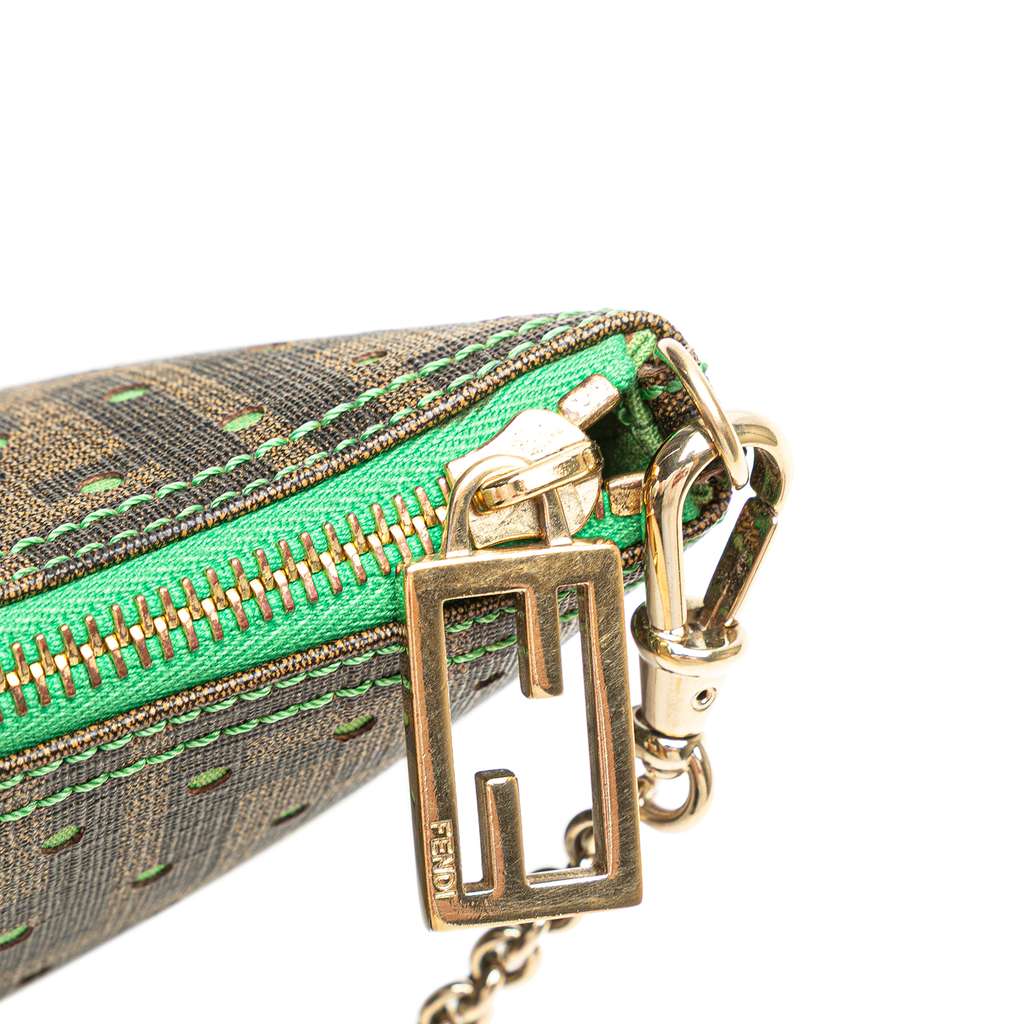 Fendi Zucca Spalmati Dots Chain Pochette - Image 11