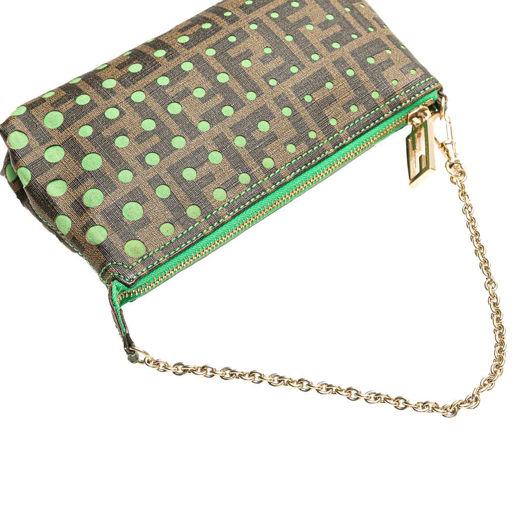 Fendi Zucca Spalmati Dots Chain Pochette - Image 12