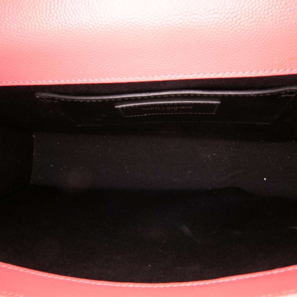 Saint Laurent Medium Grain De Poudre Monogram Kate Crossbody - Side view