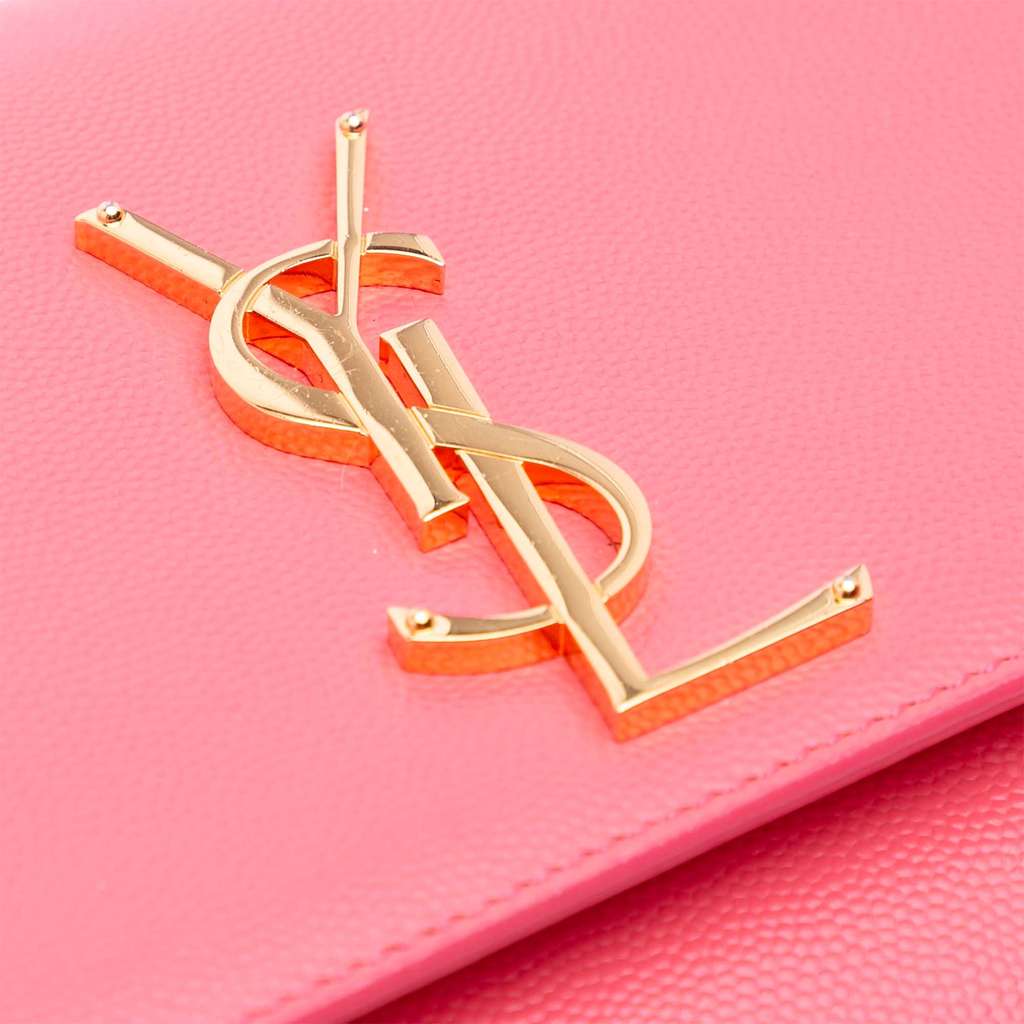 Saint Laurent Medium Grain De Poudre Monogram Kate Crossbody - Image 10